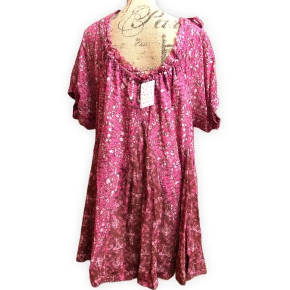 FREE PEOPLE Jet Set Mini Dress Pink XS - Picture 6 of 10